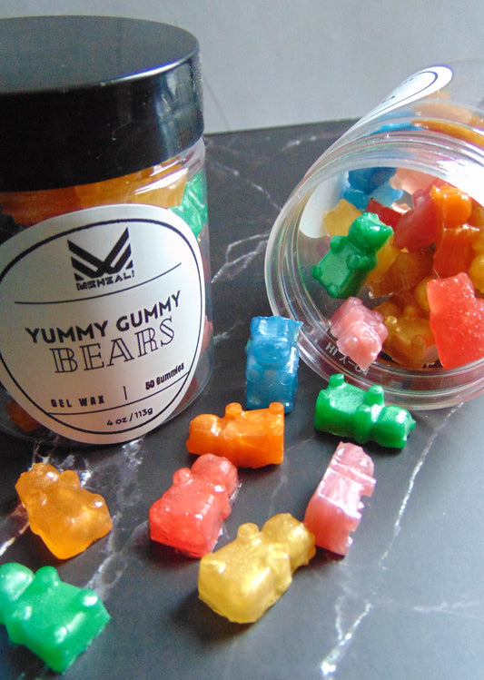 Yummy gummy bears wax melts made with gel wax scented like candy 